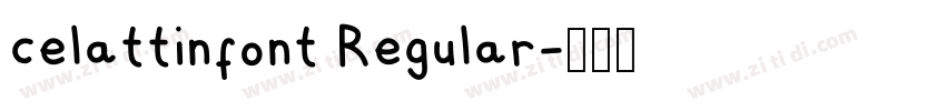 celattinfont Regular字体转换
